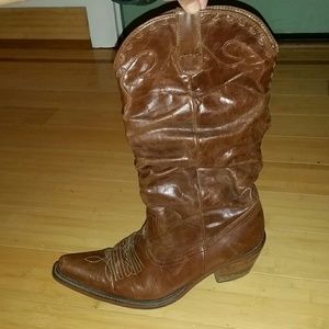 Jessica Simpson Saddle Cowboy Boots